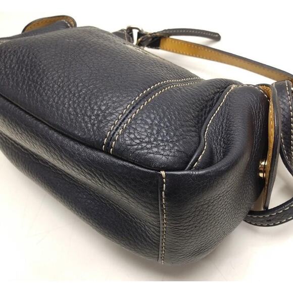 Dooney & Bourke Small Black Pebbled Leather Hobo Shoulder Bag - Picture 4 of 14